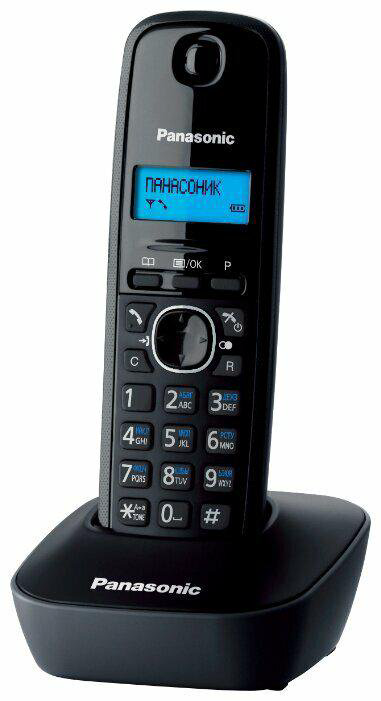 Радиотелефон Panasonic KX-TG1611RUH черный купить,NaN