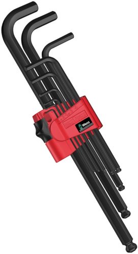 Шестигранный ключ Wera Г-образный 9 шт, 950 PKL/9 BM N
