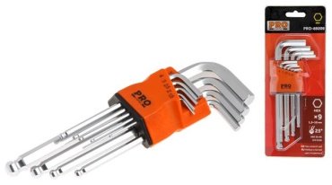 Шестигранный ключ Startul Г-образный 9 шт, PRO-89209 с шаром