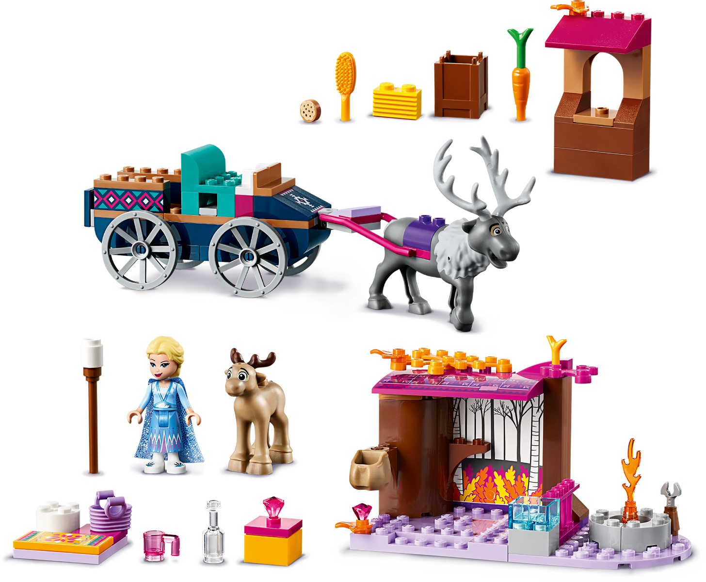 Конструктор Lego Disney Princess Дорожные приключения Эльзы 41166 купить,NaN