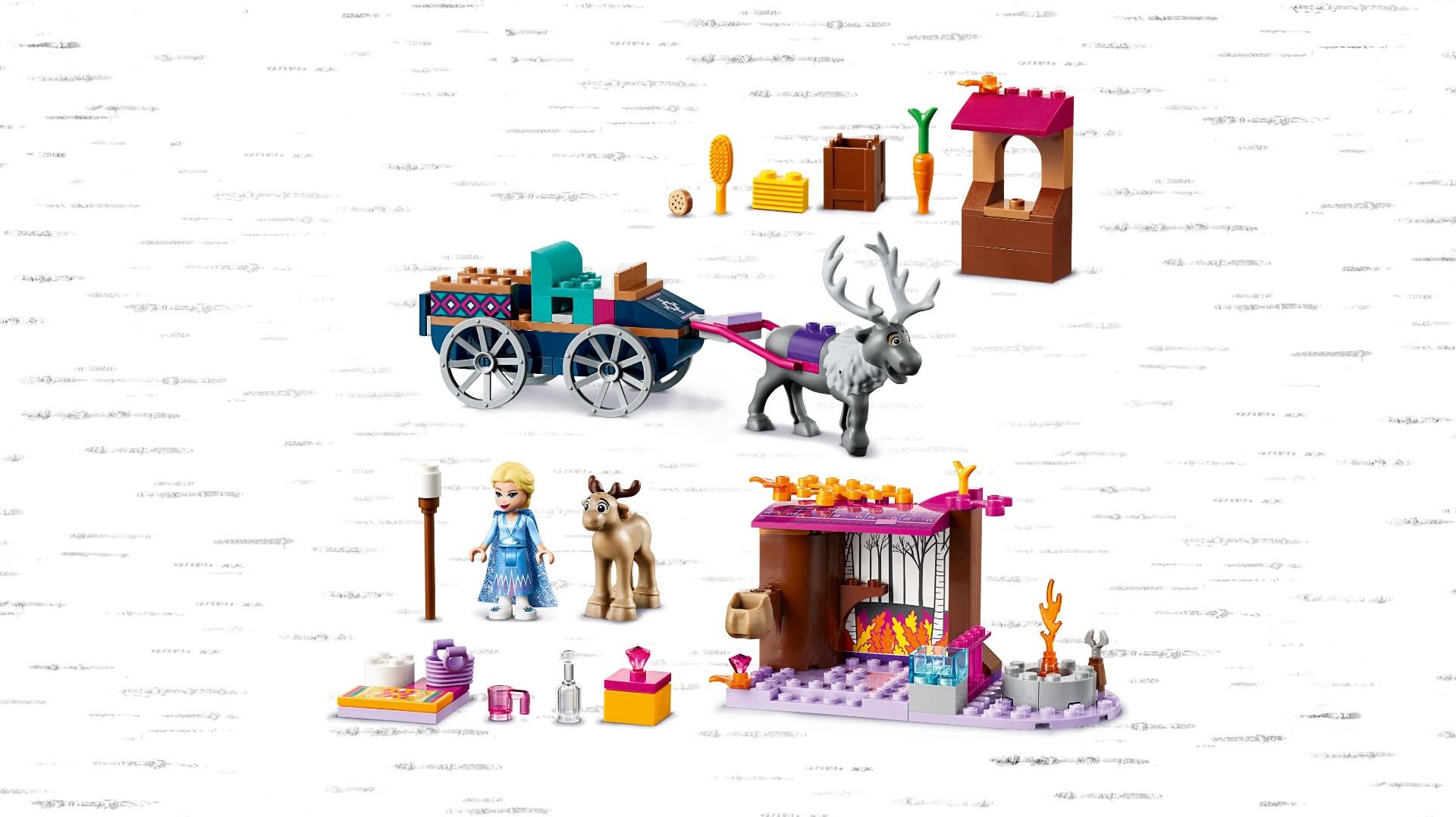 Конструктор Lego Disney Princess Дорожные приключения Эльзы 41166 купить,NaN