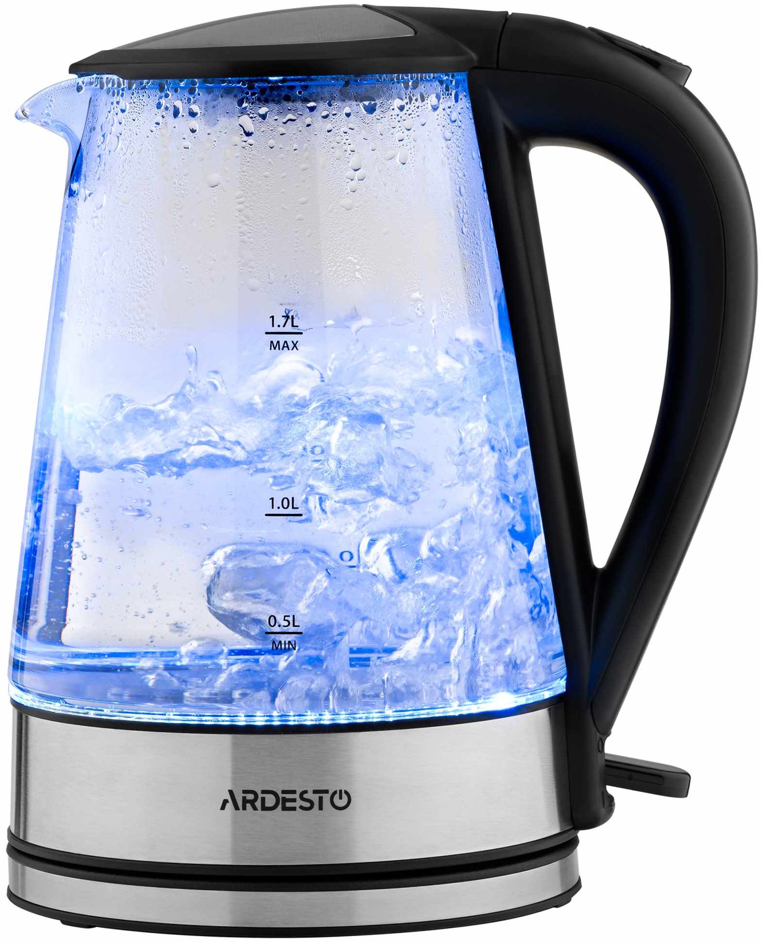 Электрочайник Ardesto EKL-F110 черно-серебристый
