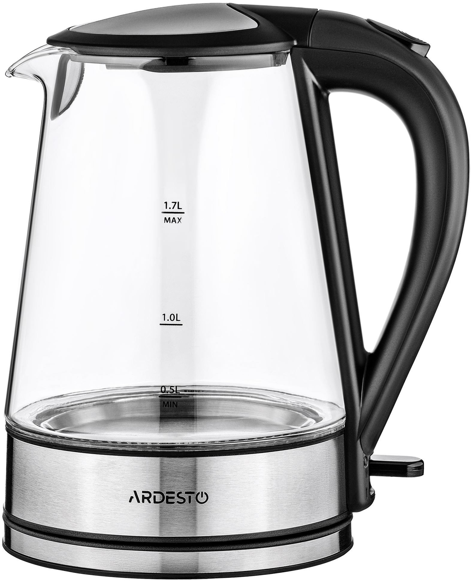 Электрочайник Ardesto EKL-F110 черно-серебристый