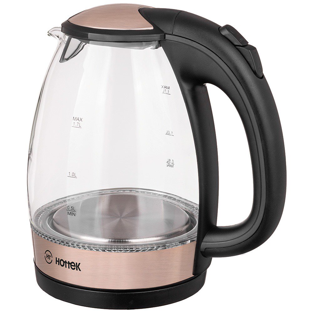 Электрочайник Hottek HT-960-015 розово-черный купить,NaN