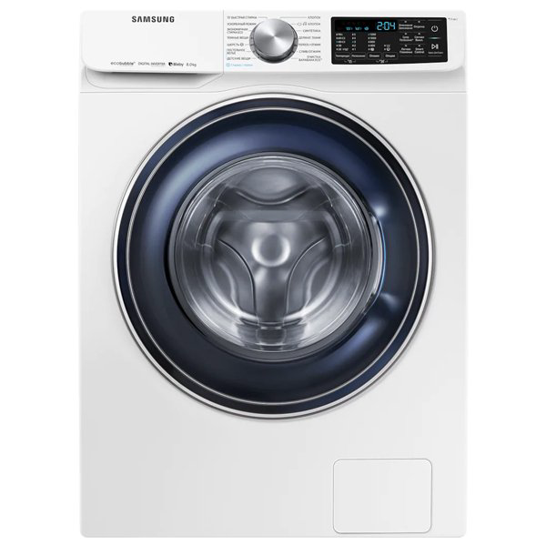 Стиральная машина Samsung WW80R62LVFWDLD белая купить,NaN