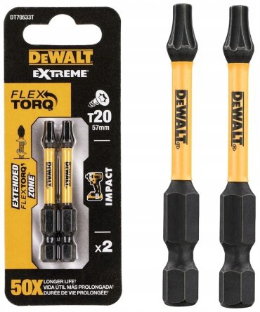 DeWALT набор бит DT70533T 2 шт купить,NaN