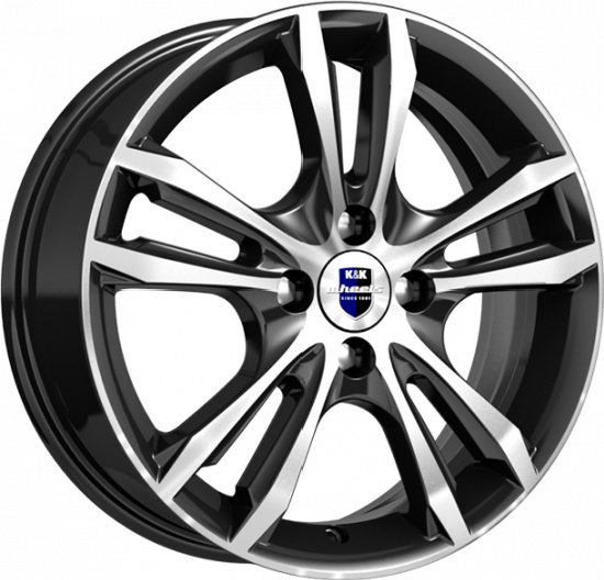 Комплект дисков K&K Samara КС866-05 74572SK 5x112 R16x6 CB66,6 ET40 алмаз-черный SK  купить,NaN