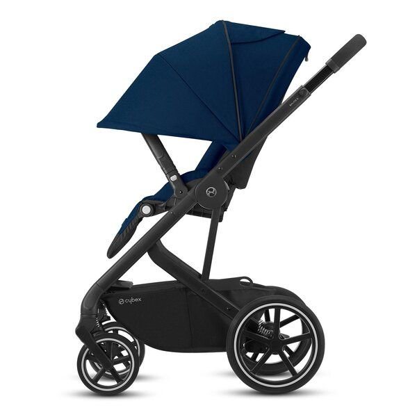 Коляска прогулочная с дождевиком Cybex Balios S Lux BLK Navy Blue купить,NaN