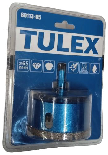 Коронка Tulex 60113-65 алмазная D 65 мм, 1 шт