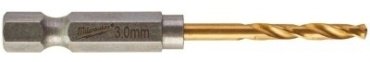 Сверло Milwaukee по металлу Shokwave HSS-G Tin Red 48894763 3 мм, 2 шт. купить,NaN