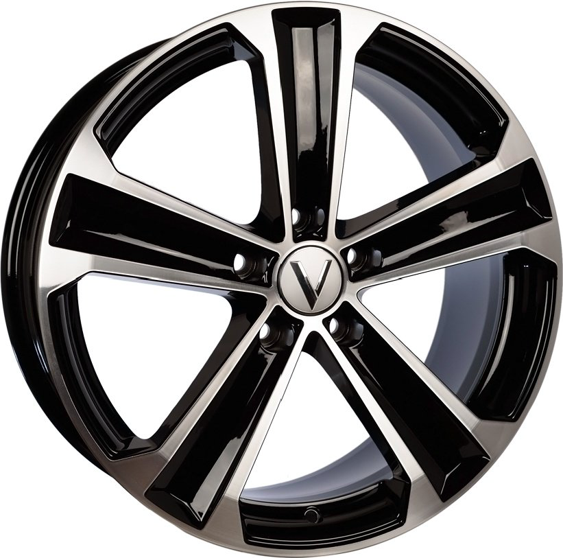 Комплект дисков Вектор B224 22400AB 5x112 R18x8 CB66.6 ET30 алмаз-черный  купить,NaN