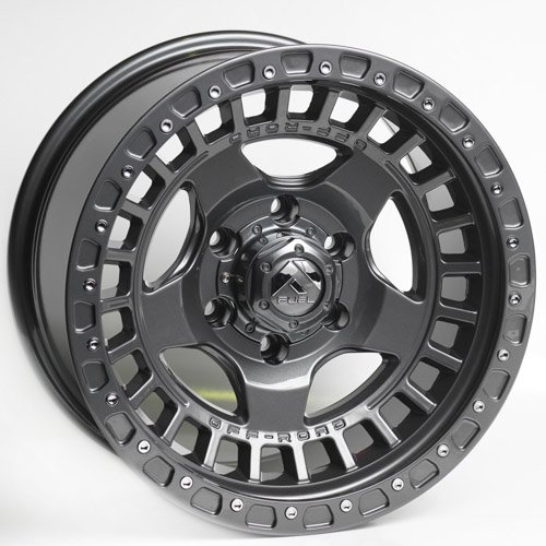 Комплект дисков Kipardo 3279 6х139,7 R17х9 СВ110,1 ЕТ-10 graphite + chrome rivets купить,NaN
