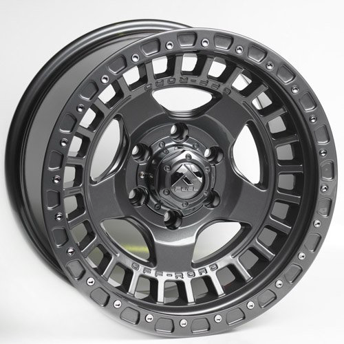 Комплект дисков Kipardo 3279 6х139,7 R17х9 СВ110,1 ЕТ-10 graphite + chrome rivets купить,NaN