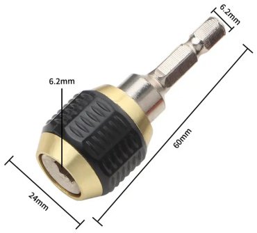 Адаптер для бит FORCE с 1/4" на 1/4" 81022
