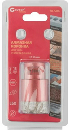 Коронка CUTOP алмазная для УШМ Cutop Special М14 35х15х60мм 70-506