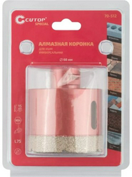 Коронка CUTOP алмазная для УШМ Cutop Special М14 68х15хх75мм 70-512