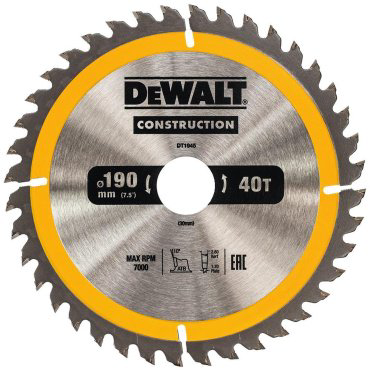 Пильный диск DeWALT DT1945-QZ 190x30 мм, 40Т купить,NaN