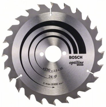 Пильный диск Bosch Optiline Wood 2608641185 190x30 мм