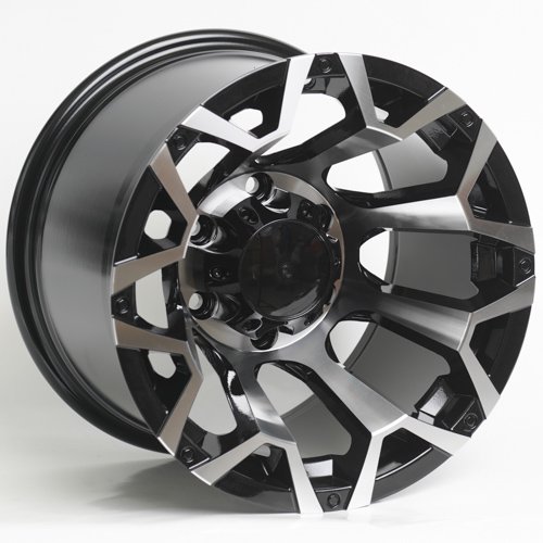 Комплект дисков Kipardo 3262 6х139.7 R15х10 СВ110,1 ЕТ-44 black mashined face gloss купить,NaN