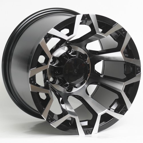 Комплект дисков Kipardo 3262 6х139.7 R15х10 СВ110,1 ЕТ-44 black mashined face gloss купить,NaN