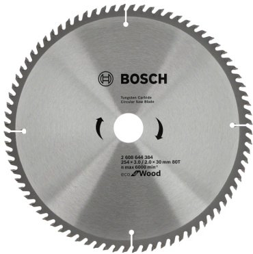 Пильный диск Bosch Eco Wood 2608644384 254x30 мм, 80Т