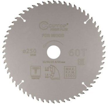 Пильный диск CUTOP 75-25060Т 250x32 мм, 60Т