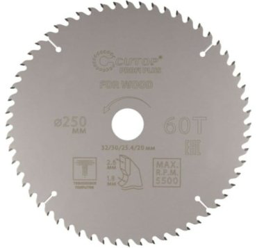 Пильный диск CUTOP 75-25060Т 250x32 мм, 60Т