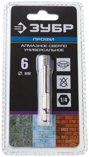 Коронка ЗУБР 29865-06 биметаллическая D 6 мм, 1 шт купить,NaN