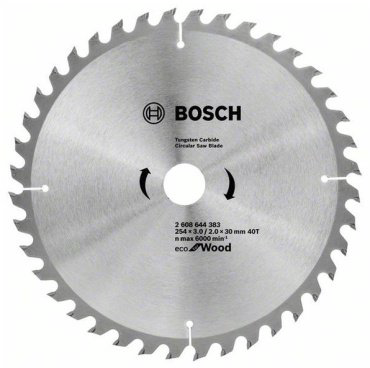 Пильный диск Bosch Eco for wood 2608644383 254х30