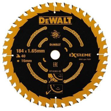 Пильный диск DeWALT DT10303-QZ 184x16 мм, 40Т