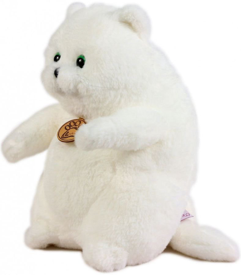 Мягкая игрушка Lapkin Толстый кот белый 26см купить,NaN