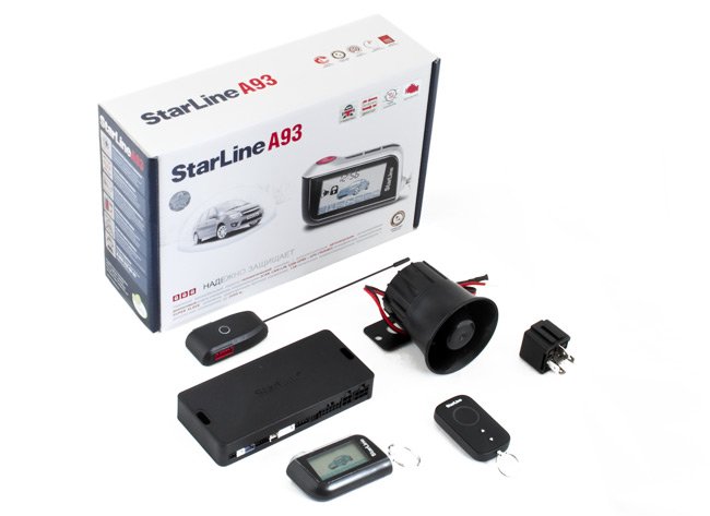  Автосигнализация StarLine A93 GSM черная купить,NaN