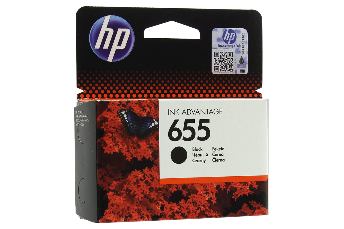 Картридж HP 655 CZ109AE черный купить,NaN