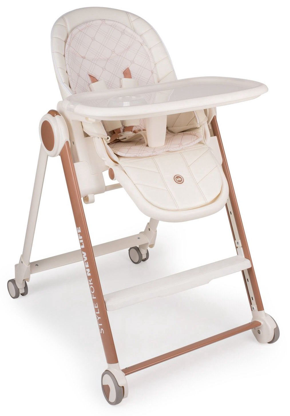 Стул для кормления Happy Baby Berny V2 Milk white-beige купить,NaN
