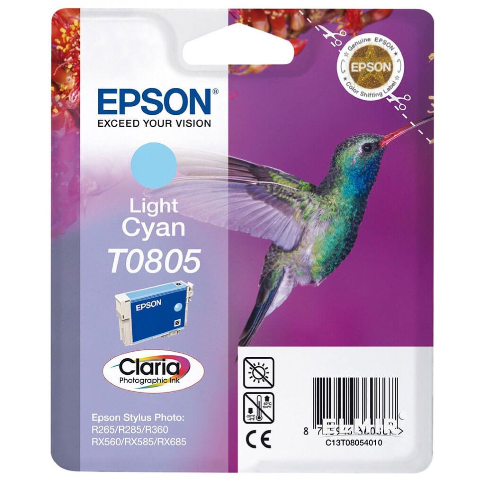 Картридж Epson C13T08054011 голубой купить,NaN