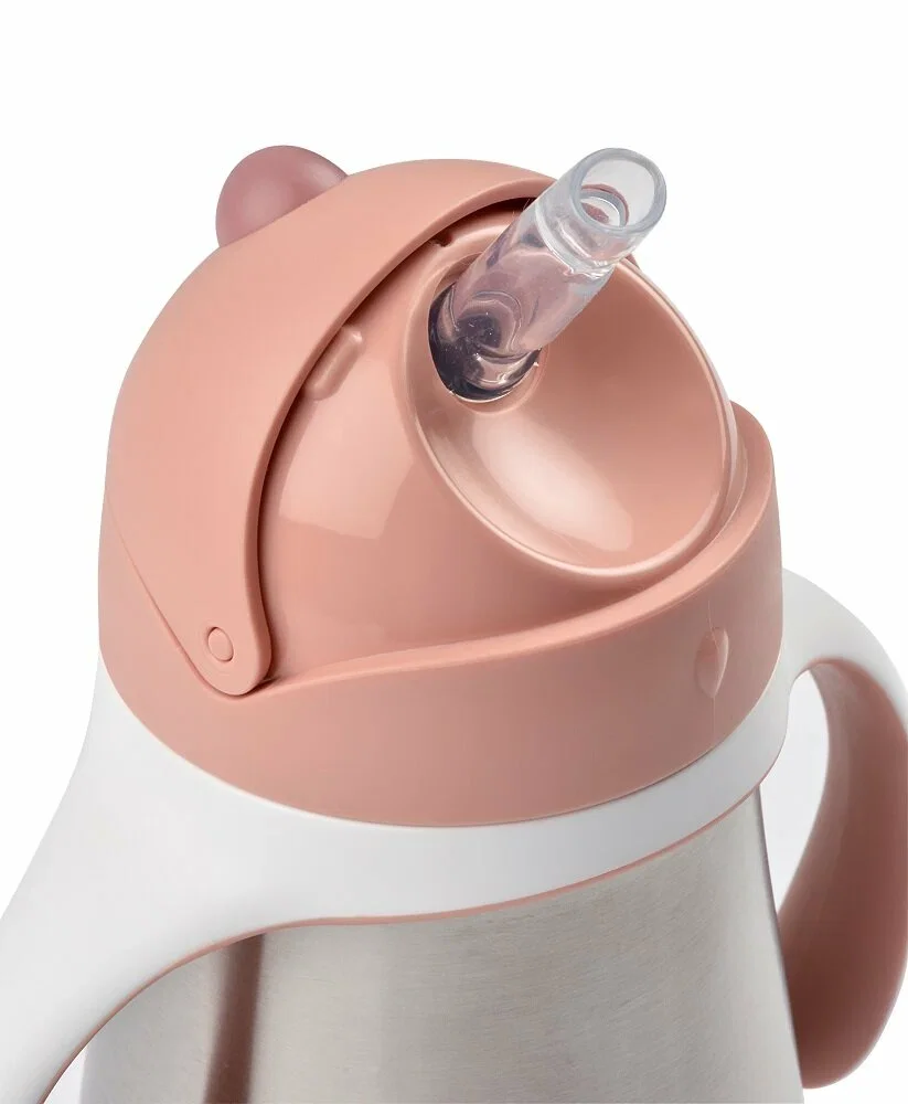 Поильник-термос Beaba Tasse paille inox розовый 250 мл купить,NaN