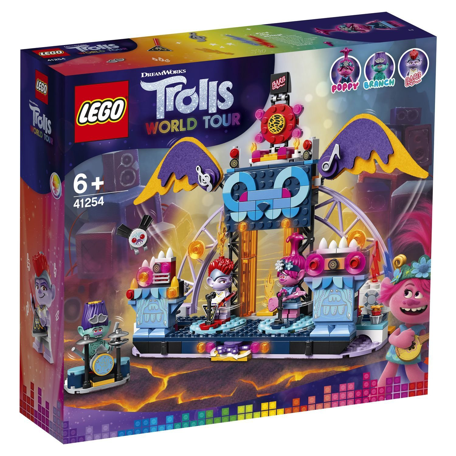 Конструктор Lego Trolls Концерт в городе Рок-на-Вулкане 41254 купить,NaN
