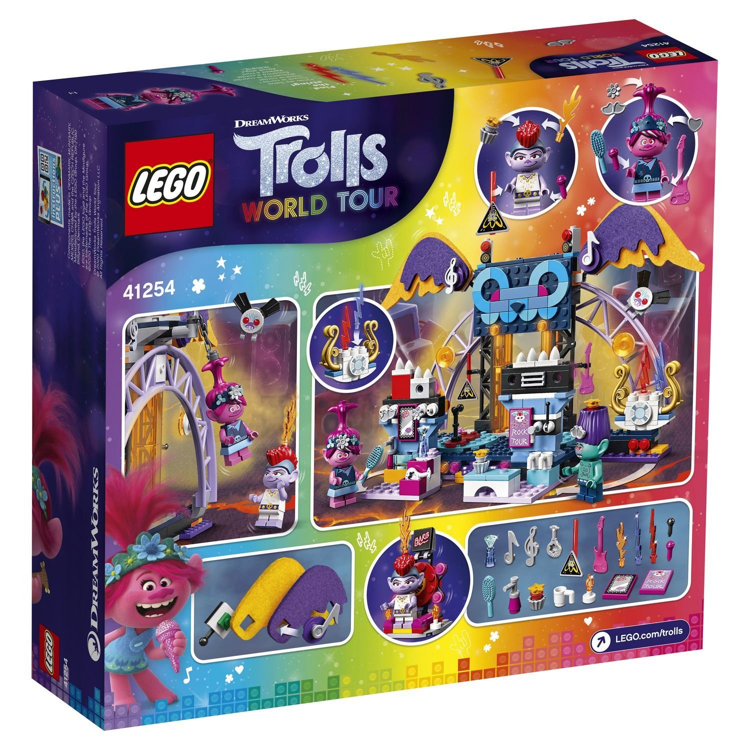 Конструктор Lego Trolls Концерт в городе Рок-на-Вулкане 41254 купить,NaN