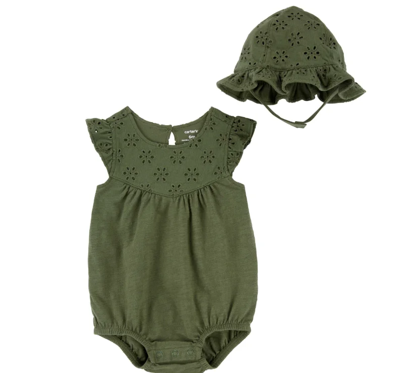 Песочник Carter's 1Q524510 зеленый 76-81см 18м купить,NaN