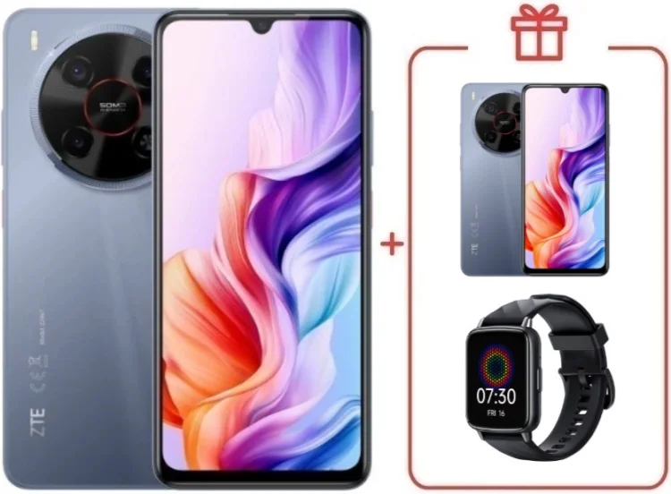 Смартфон ZTE Nubia V70 Max 6/128GB серый + подарок  купить,NaN