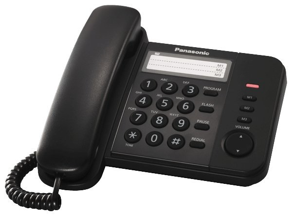 Телефон Panasonic KX-TS2352RUB черный