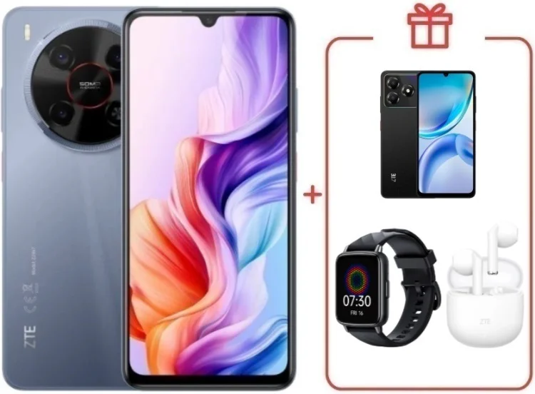 Смартфон ZTE Nubia V70 Max 6/128GB серый + подарок  купить,NaN