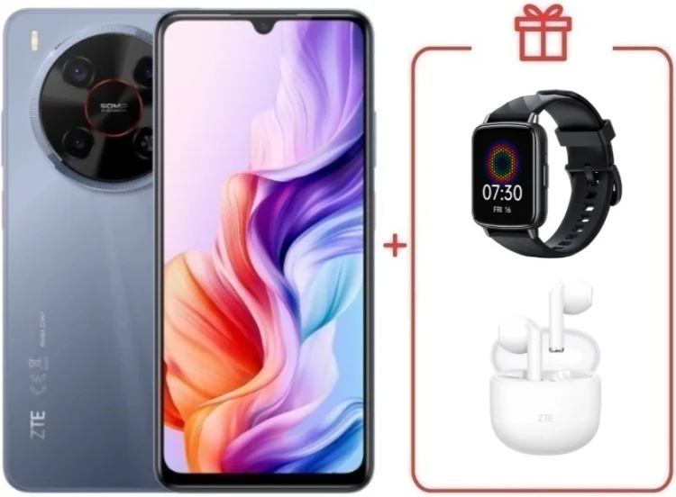 Смартфон ZTE Nubia V70 Max 6/128GB серый + подарок  купить,NaN