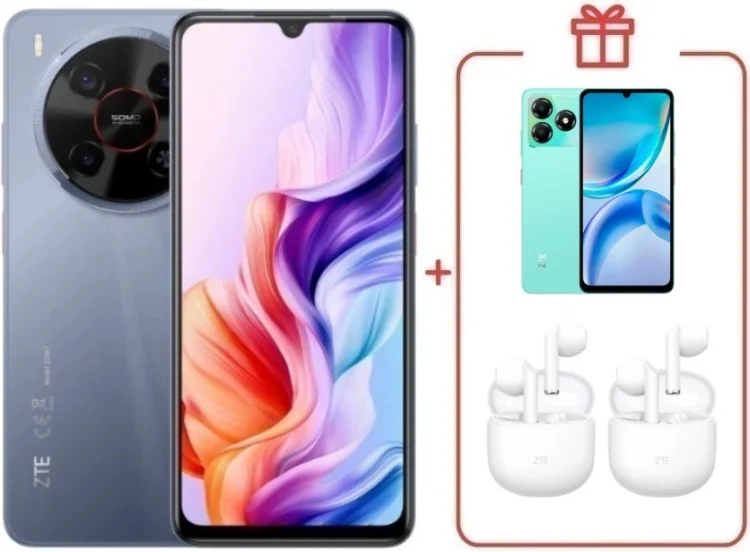 Смартфон ZTE Nubia V70 Max 6/128GB серый + подарок  купить,NaN