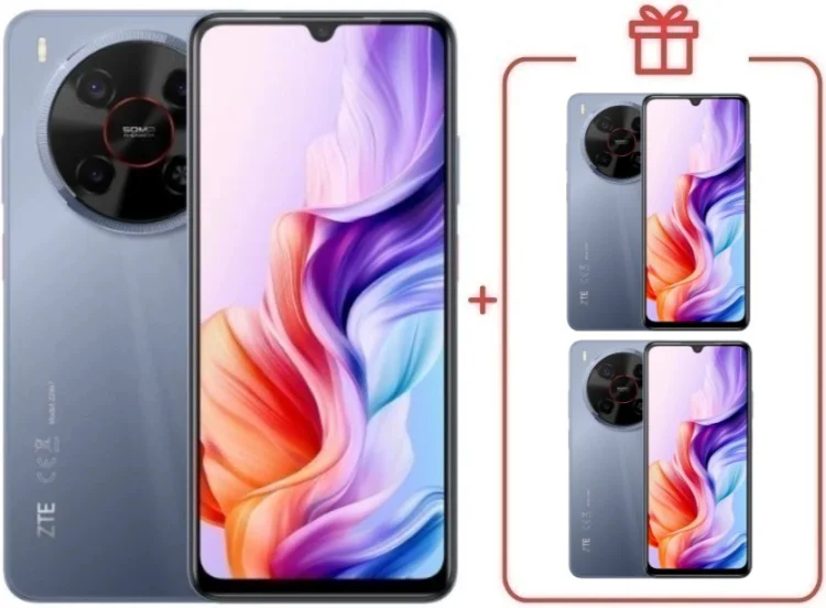 Смартфон ZTE Nubia V70 Max 6/128GB серый + подарок  купить,NaN