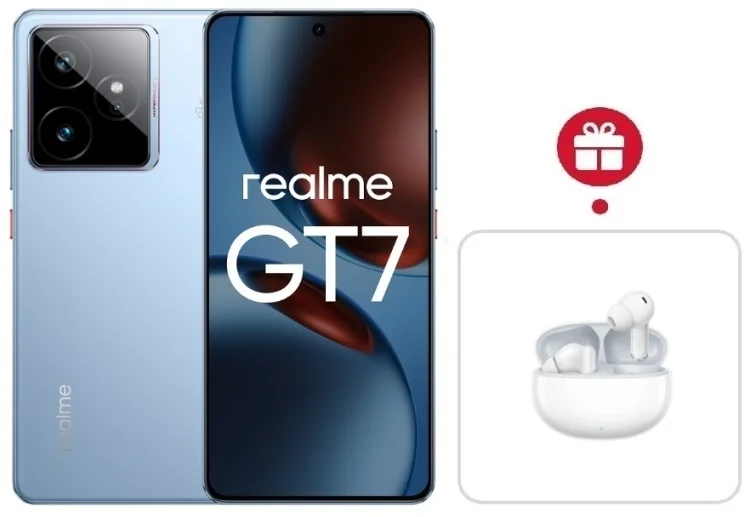 Смартфон Realme GT7 5G 12/256GB IceSense Blue + подарок купить,NaN