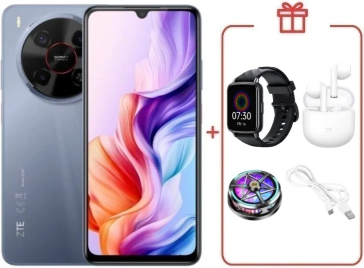 Смартфон ZTE Nubia V70 Max 6/128GB серый + подарок  купить,NaN