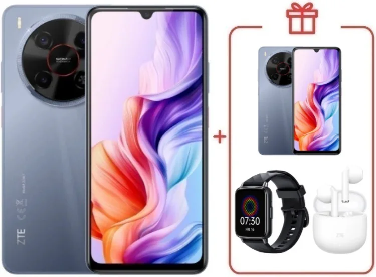 Смартфон ZTE Nubia V70 Max 6/128GB серый + подарок  купить,NaN