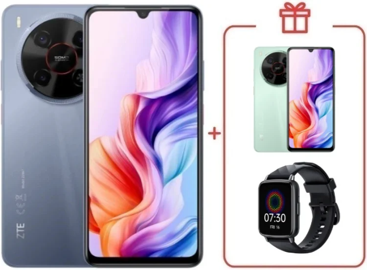 Смартфон ZTE Nubia V70 Max 6/128GB серый + подарок  купить,NaN