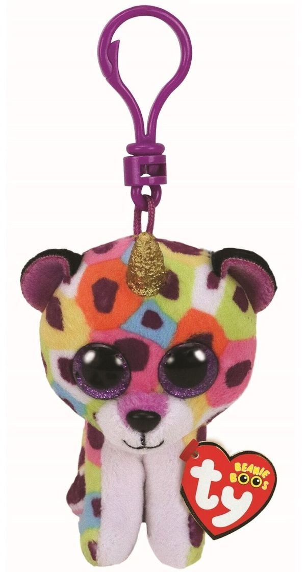 Мягкая игрушка-брелок TY Beanie Boo's Радужный Леопард Жизель 10см купить,NaN